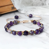 Bohemian bracelet with natural stone beads, adjustable yoga bracelet - Thumbnail 7