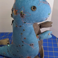 Bag-O-Saurs: Rex - Blue & Grey - Thumbnail 1