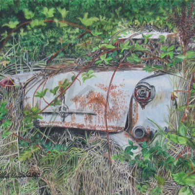 Sad 'n' blue, by n.e.thompson, art print