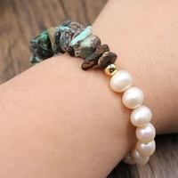 Copper wire bracelet, flower bracelet for her - Thumbnail 4