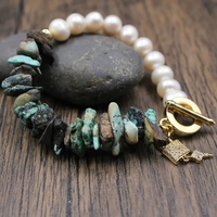 Copper wire bracelet, flower bracelet for her - Thumbnail 5