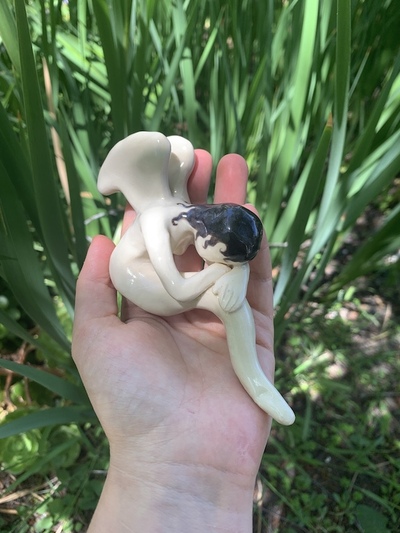 angel serpent in despair