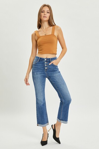 Risen High Rise Crop Jean