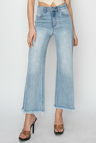 Risen High Rise Wide Leg Crop Jean