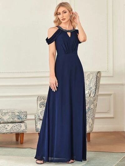 Elegant Royal Blue Mother of Bride/ Groom Dress Simple Lace Evening Formal Gowns Prom Dress