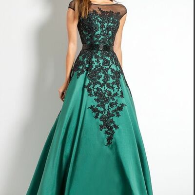 Elegant blue mother of bride/ groom dress simple appliques evening formal gowns prom dress