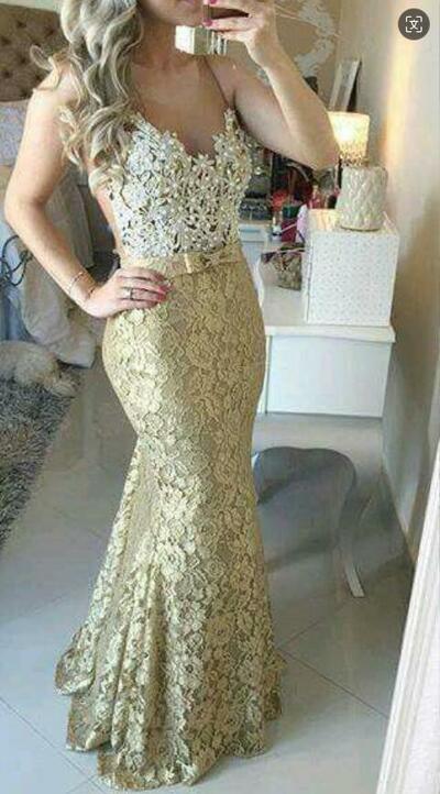 White and Yellow Mother of Bride/ Groom Dress Simple Lace Evening Formal Gowns Prom Dress