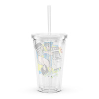 MVS Girl Clear plastic tumbler - Thumbnail 1