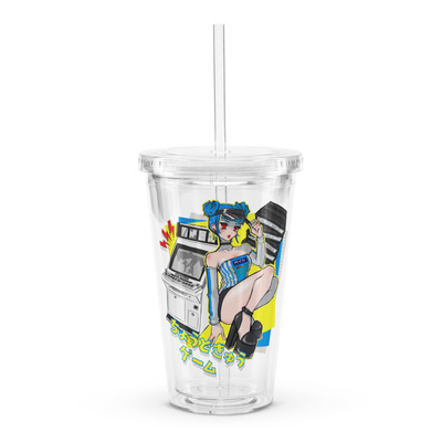 MVS Girl Clear plastic tumbler