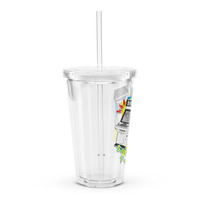 MVS Girl Clear plastic tumbler - Thumbnail 2