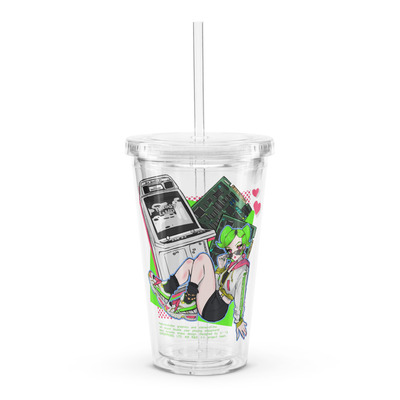 Astro City Girl Clear plastic tumbler