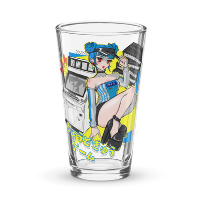 MVS Girl Shaker pint glass