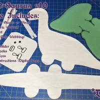 Sewing Kit - Bag-O-Saur Bronto - White/White - Thumbnail 1
