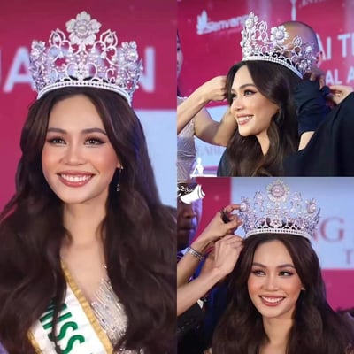 Womens Circle Big Crown Jewel Pearl and Crystal Tiara for Pageant Champion