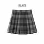 Free Shipping Harajuku Cute Pleated Skirt Plaid Skirt-2