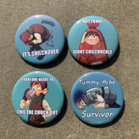 [Dungeon Meshi] Chilchuck (and Laios) Button Pins - Thumbnail 2