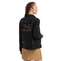 Faith to Live-FtL Unisex denim jacket - Thumbnail 2