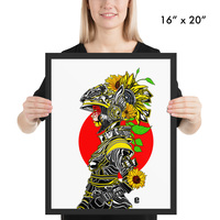 The Sunflower Soldier (Framed Print) - Thumbnail 1