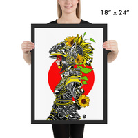 The Sunflower Soldier (Framed Print) - Thumbnail 2