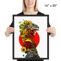 The Sunflowered Soldier (Framed Print) - Thumbnail 1
