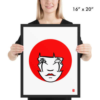 Tokyo flag (framed print)