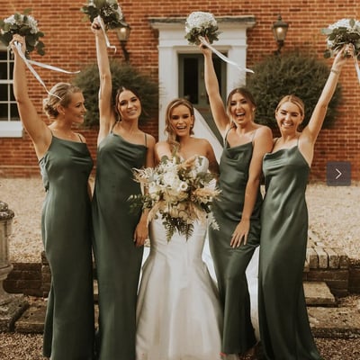 Olive green bridesmaid dresses for wedding