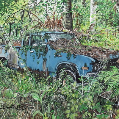 Nature reclaims, by n.e.thompson, art print