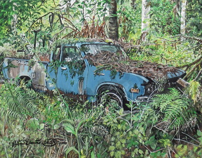 Nature Reclaims, By N.E.Thompson, Art Print