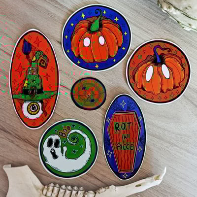 Halloween sticker set (6 pieces)