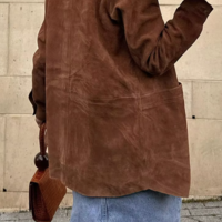 VINTAGE SUEDE BOMBER JACKET  - Thumbnail 1