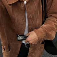 VINTAGE SUEDE BOMBER JACKET  - Thumbnail 5