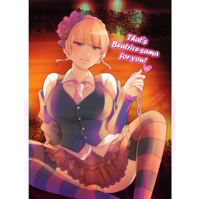 18+ fanbook - that's beatrice sama for you!