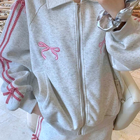 *Free Shipping*COQUETTE BOWS SIDE-STRIPE TRACK SUIT   - Thumbnail 3