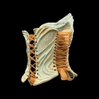 Greek Goddess  3 piece wearable ceramic corset by: Nicole Moan  - Thumbnail 3