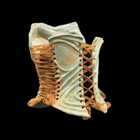 Greek Goddess  3 piece wearable ceramic corset by: Nicole Moan  - Thumbnail 5