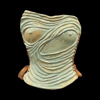 Greek Goddess  3 piece wearable ceramic corset by: Nicole Moan  - Thumbnail 8