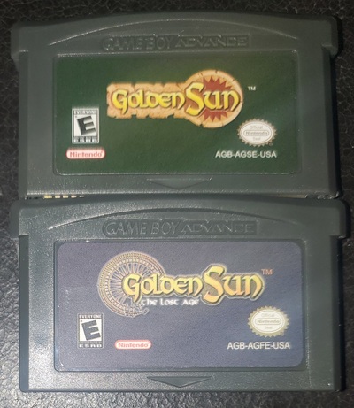 Golden Sun and The Lost Age GBA Video Game Boy Advance Nintendo
