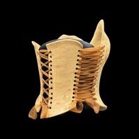 Denizli Travertine 3 piece wearable ceramic corset by: Nicole Moan  - Thumbnail 3