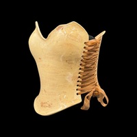 Denizli Travertine 3 piece wearable ceramic corset by: Nicole Moan  - Thumbnail 7