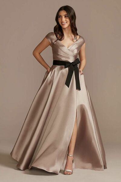 Champagne Mother of Bride/ Groom Dress Simple Evening Formal Gowns Prom Dress