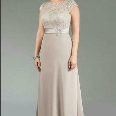 Simple mother of bride/ groom dress lace evening formal gowns prom dress