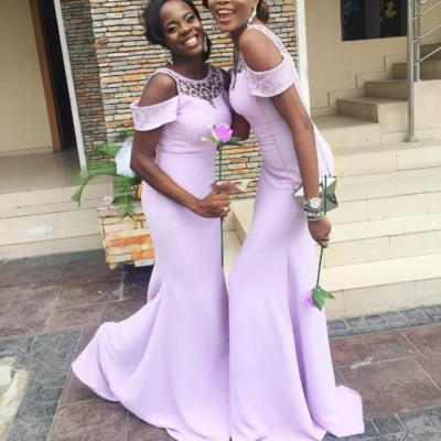 Lavender bridesmaid dresses mermaid for wedding party
