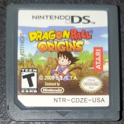 Dragon ball origins nintendo ds video game cartridge