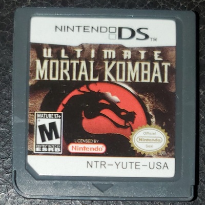 Ultimate mortal kombat nintendo ds video game cartridge