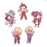 Ace Attorney 1-6 + Investigations Stickers - Thumbnail 2