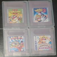 WarioLand 2 3 Super Mario Land 3 The Shake Dimension GBC Video Game Cartridge Gameboy Color Bundle Lot Deal - Thumbnail 1