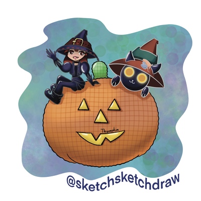 Halloween vinyl sticker