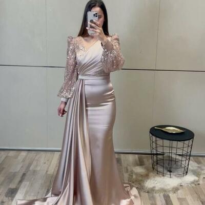 Pink mother of bride/ groom dress simple lace evening formal gowns prom dress