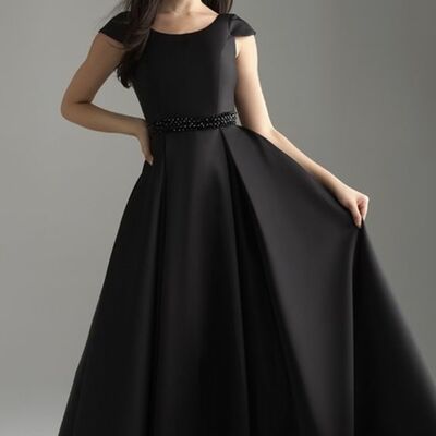 Black mother of bride/ groom dress simple evening formal gowns prom dress
