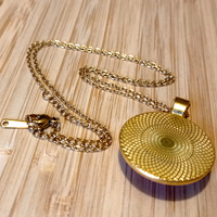 Stunning Flower Natural Plant Gold Necklace Unique RARE - Thumbnail 1